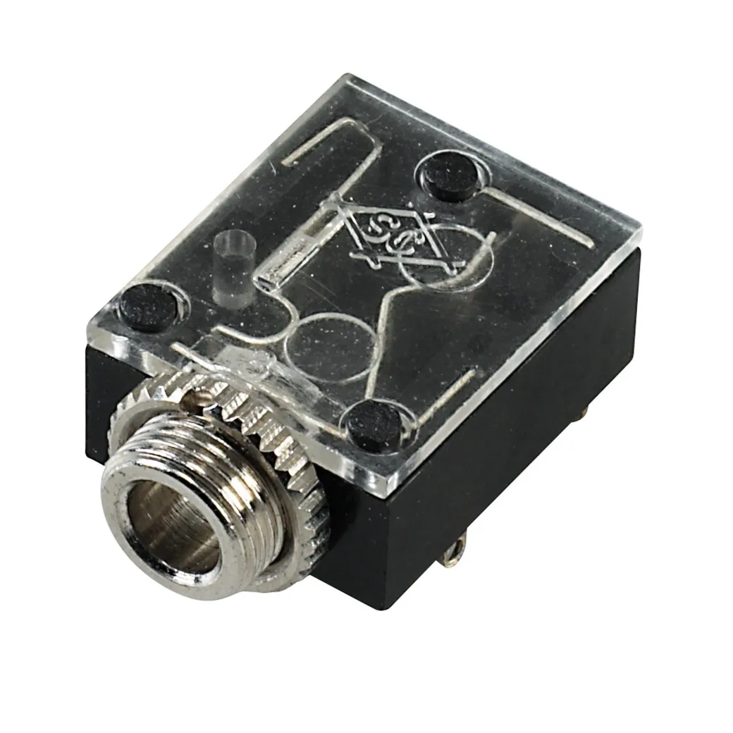 Klinkenbuchse Klinkeneinbaubuchse 3.5 mm Stereo Gehäuse + Gewindemutter – Bild 3
