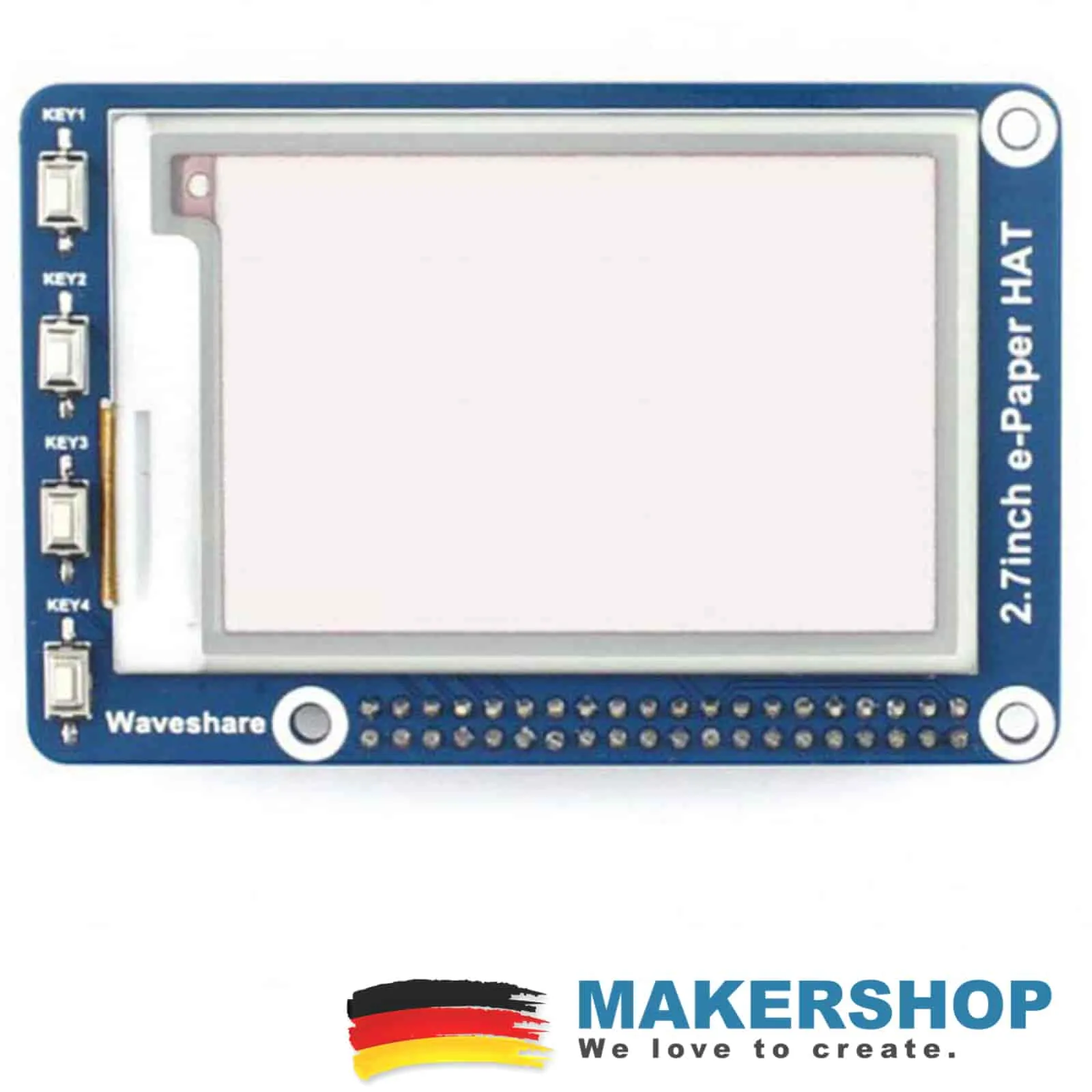 Waveshare 264×176 2.7inch E-Ink Display HAT Raspberry Pi 3 Farbe – 13357 – Bild 2