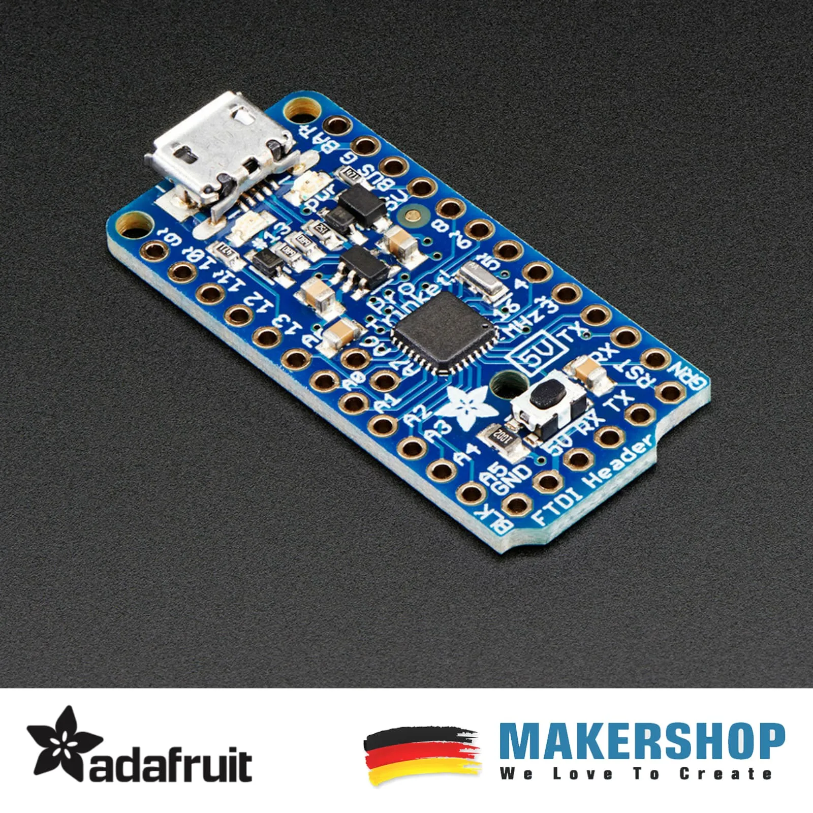 Adafruit Pro Trinket 5V 16MHz – Atmel ATmega328 MicroUSB Arduino kompatibel 2000 – Bild 4