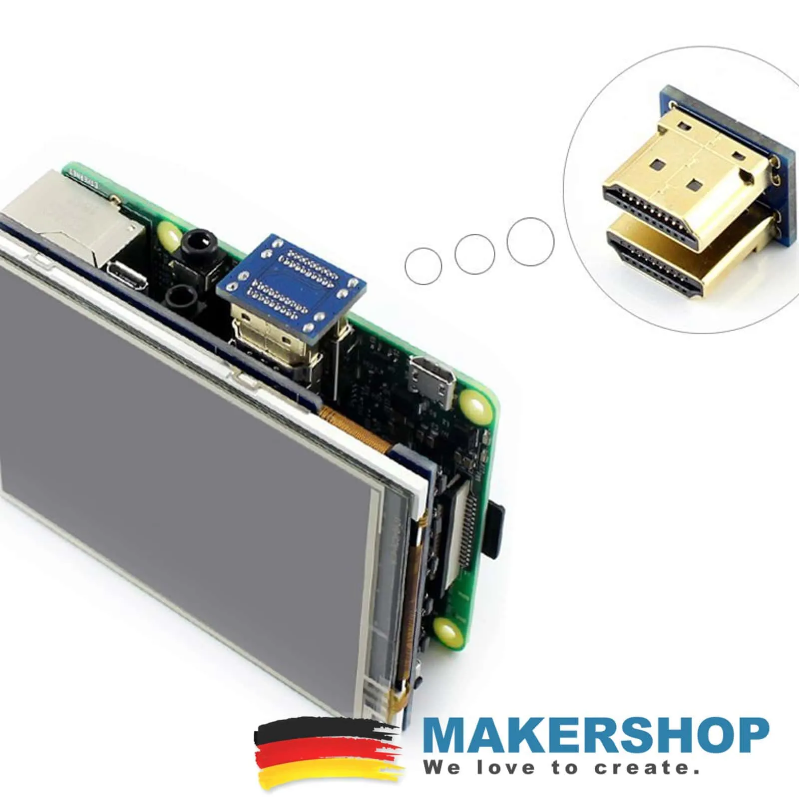 Waveshare 3,5inch 480×320 Raspberry Pi Resistive Touch HDMI LCD Display Erweiterung X – 12824 – Bild 2