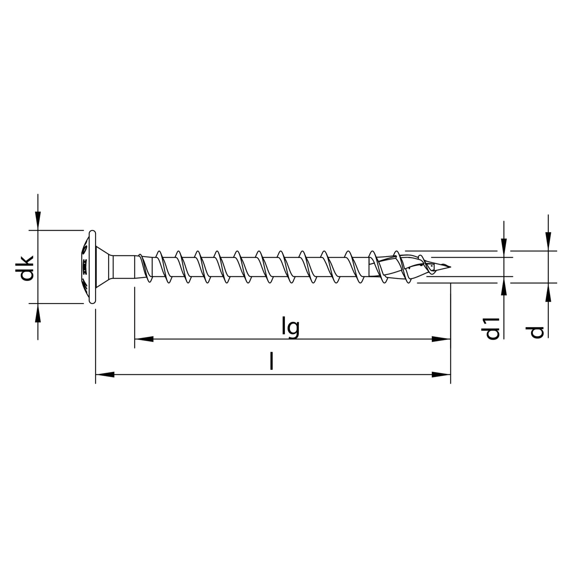 Topix Plus Holzbauschrauben, Vollgewinde, T-Drive T-20, Rückwandschraube – Bild 2