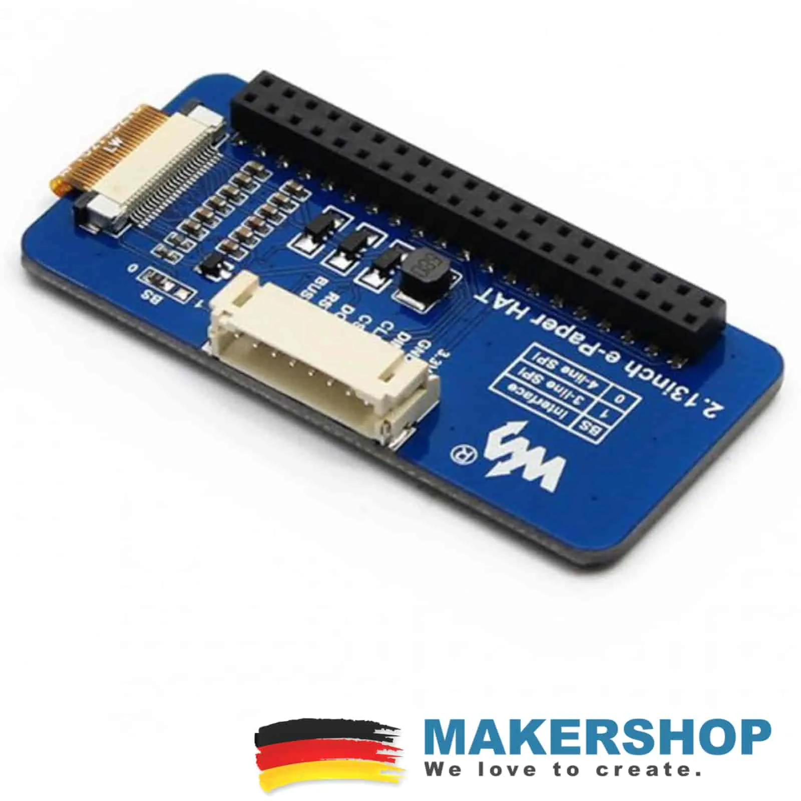 2.13inch e-Paper HAT Display Anzeige 212 × 104 SPI Arduino Raspberry Pi gelb – 14226 – Bild 2