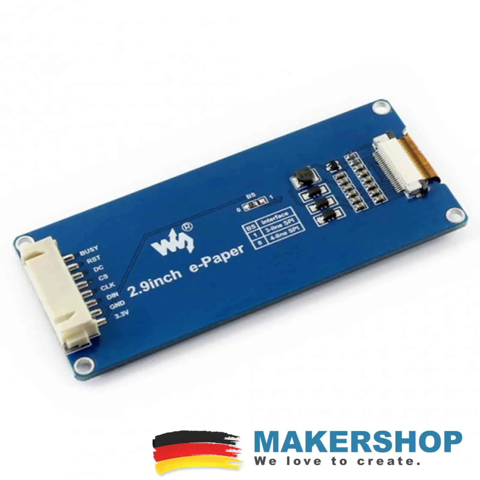 Waveshare 2.9inch E-Ink SPI Display 296×128 Modul 3-Farben Arduino Raspberry Pi – 14227 – Bild 2