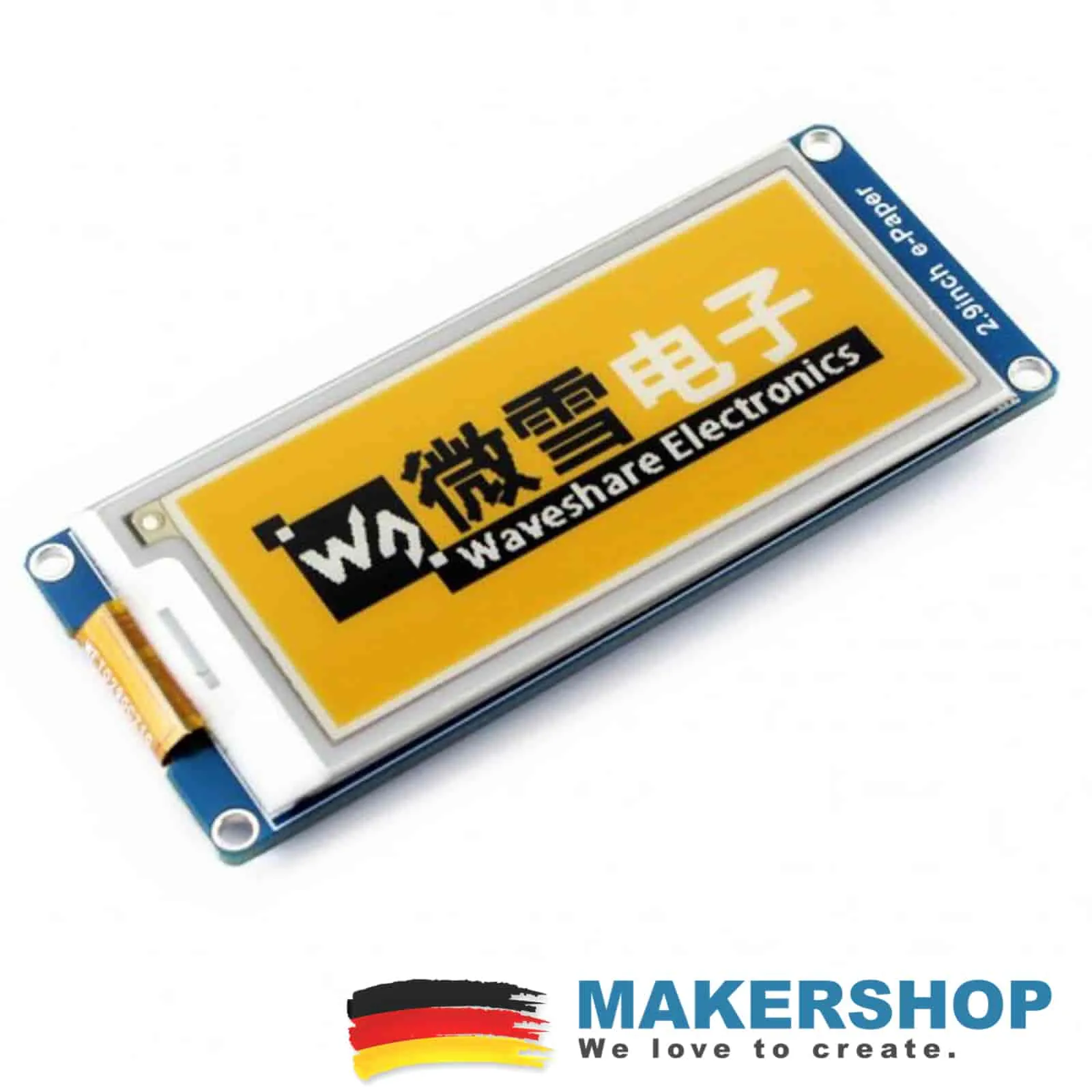 Waveshare 2.9inch E-Ink SPI Display 296×128 Modul 3-Farben Arduino Raspberry Pi – 14227