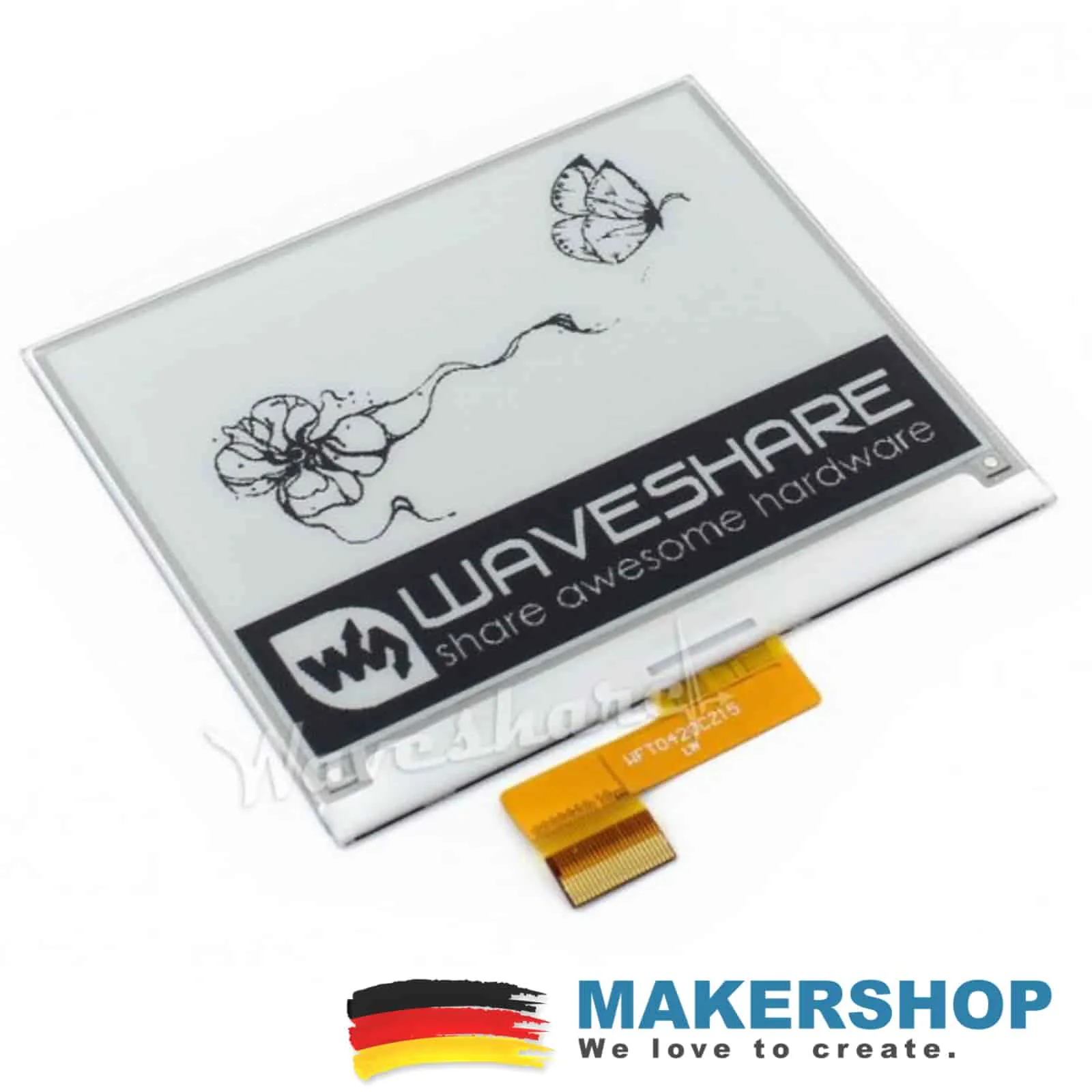 4.2inch E-Ink Raw Waveshare SPI Display Arduino Raspbery Pi – 13186