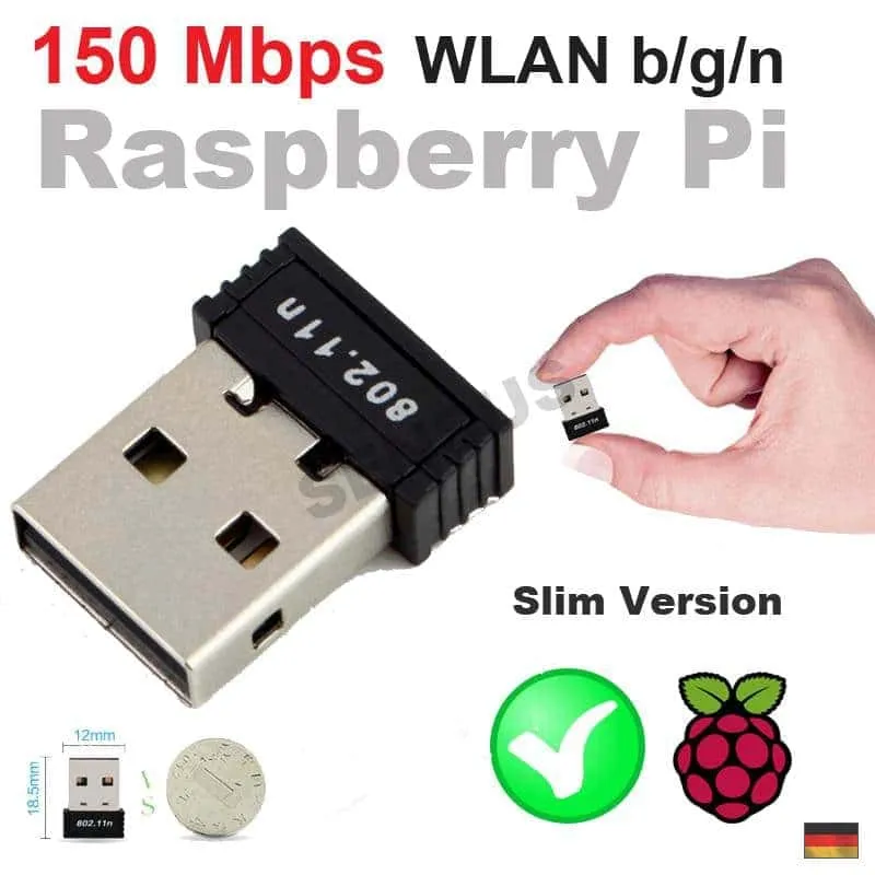 WLAN b/g/n 150Mbit USB Stick + WIFI Antenne Adapter Raspberry Pi 2 3 Zero RTL8188 – Bild 4