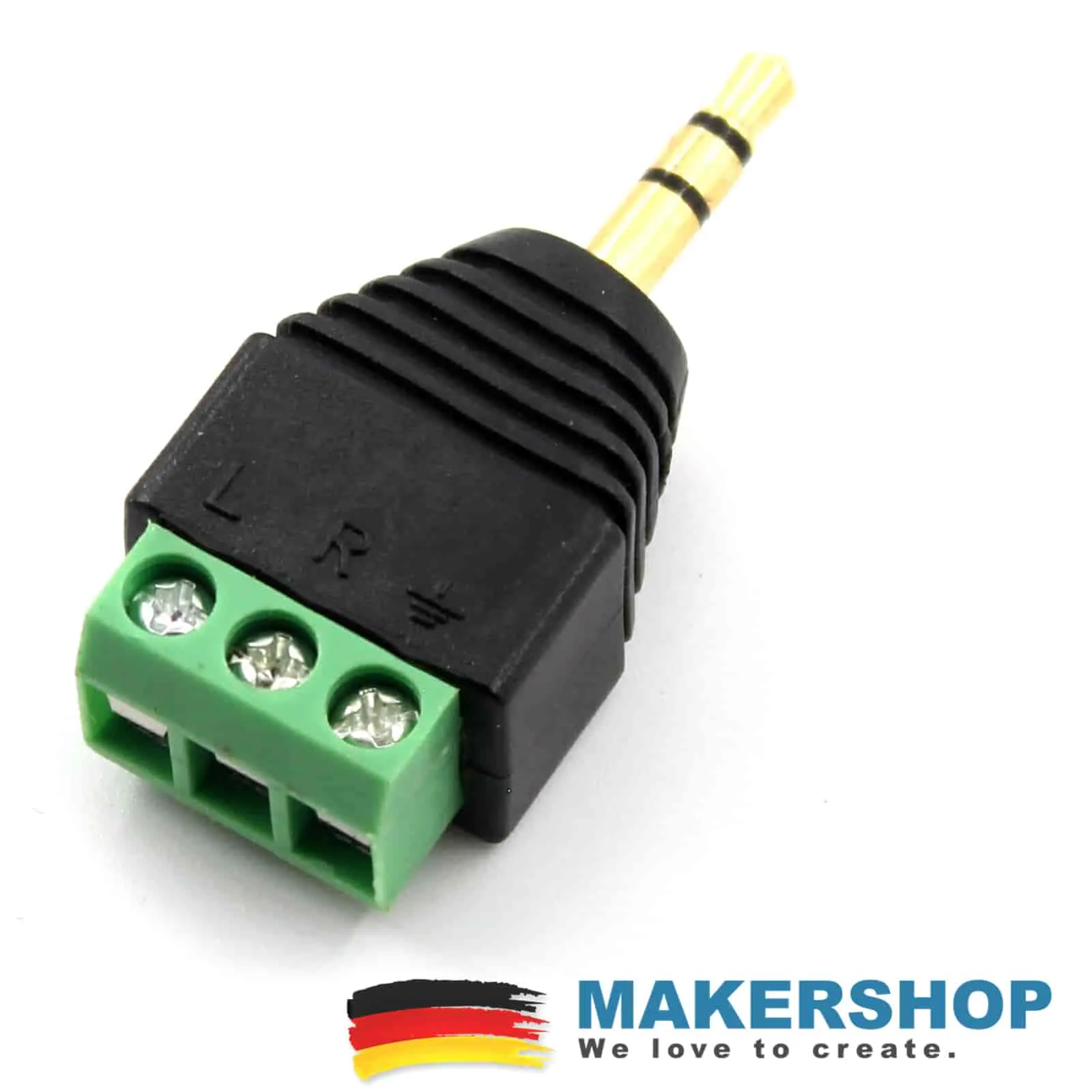 Klinkenstecker Adapter Terminalblock 3 Pin 3,5mm Stereo schraubbar Screw – Bild 2