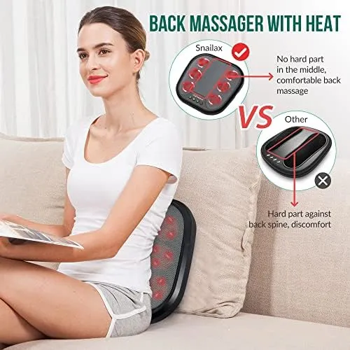 Snailax Shiatsu Fussmassagegerät mit Wärmefunktion – Entspannung für alle Fussgrössen – Bild 4