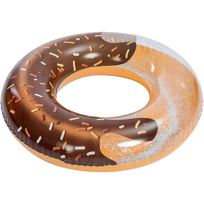 JOYIN Aufblasbarer Donut Schwimmreifen mit Glitzern 82.55cm(3er Pack), Schwimmring, Sommer Wasser Spielzeug, lustiges Pool Floats Spielzeug für Schwimmbadpartys und Donutpartydekorationen – Bild 9